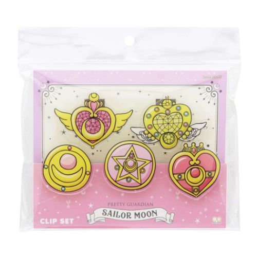 サンスター文具 アクリルクリップ 5個セット クリップ 美少女