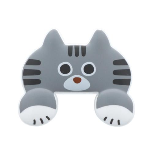 ぐでねこチャンとレトロな☆　ヘアクリップ　サバトラ クリップ 猫 ダイカットクリップ JITTOME ねこ サバトラ おもしろ雑貨
