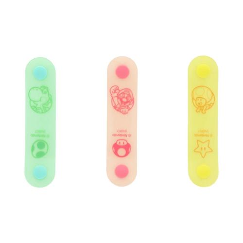 スーパーマリオブラザーズ キャラクター ケーブルホルダー ケーブルクリップセット 味方 サンスター文具