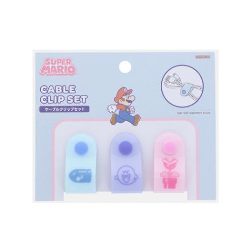 スーパーマリオブラザーズ ケーブルクリップセット ケーブルホルダー 敵 キャラクター