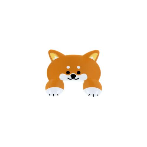 ダイカットクリップ クリップ JITTOME ジットメ いぬ 柴犬 茶 サンスター文具 事務用品 かわいい