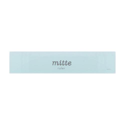ものさし クリア15cm定規 mitte アイスグリーン 新入学 サンスター文具 新学期準備文具