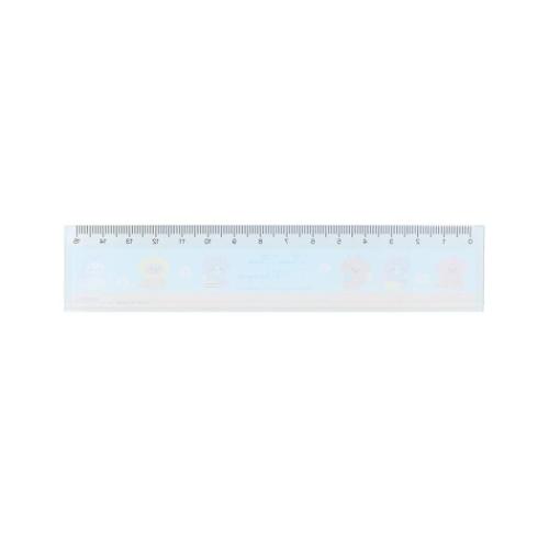 ものさし 15cm定規 ふわふわわんにゃん サンスター文具 新学期準備文具