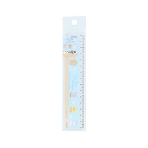 ものさし 15cm定規 ふわふわわんにゃん サンスター文具 新学期準備文具