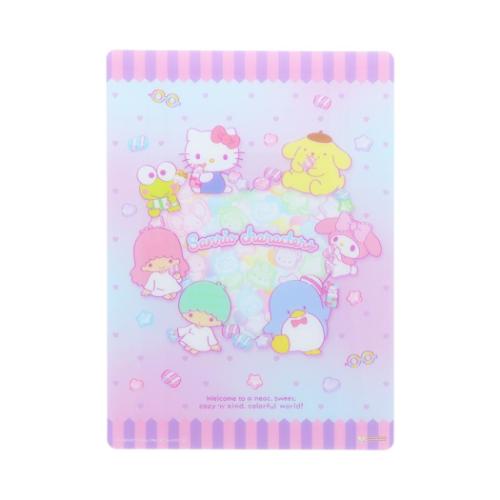 下敷き サンリオキャラクターズ クリア下敷 サンリオ 新学期準備文具 キャラクター