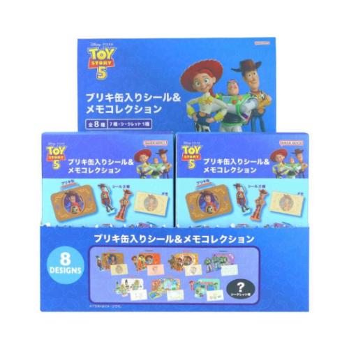 トイストーリー5 ダイカットシール ブリキ缶入りシール＆メモ