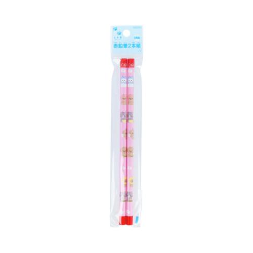 赤鉛筆 赤鉛筆2本組 ふわふわわんにゃん サンスター文具 新学期準備文具