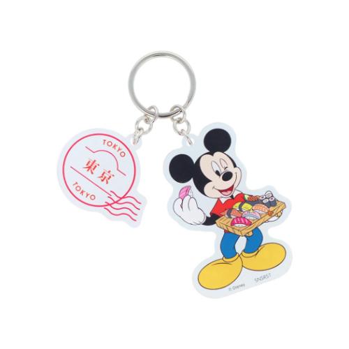 キーリング 2連アクリルキーホルダー ミッキーマウス DREAM TRAVEL