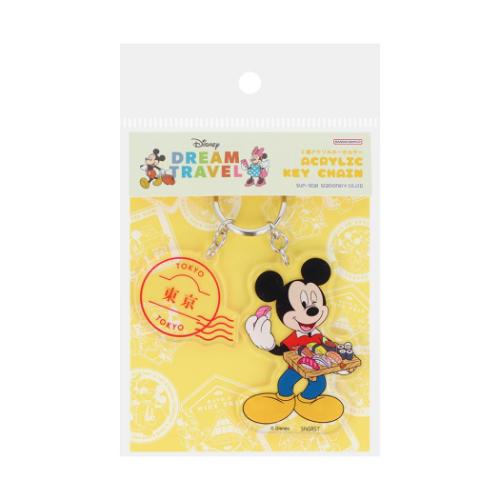 キーリング 2連アクリルキーホルダー ミッキーマウス DREAM TRAVEL