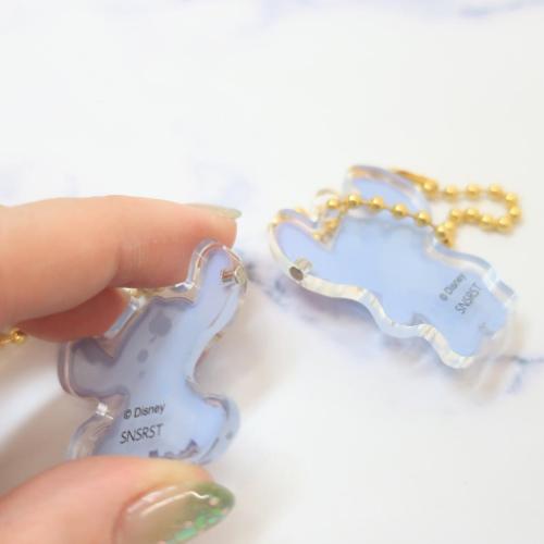 リロ＆スティッチ ディズニー キャラクター キーホルダー ボンボンドロップおそろいチャーム スティッチ 全身