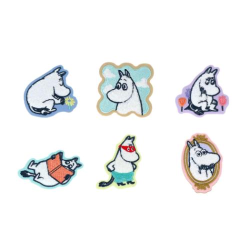 サンスター文具 ムーミン キャラクター バッチ サガラ刺繍ピンバッジ