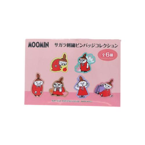 ムーミン グッズ バッチ キャラクター サガラ刺繍ピンバッジ 全6種の内