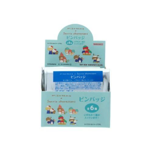 サンスター文具 ピンバッジ 全6種 6個入セット mizutamaxサンリオ