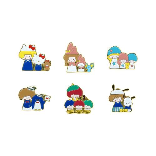 サンスター文具 ピンバッジ 全6種 6個入セット mizutamaxサンリオ