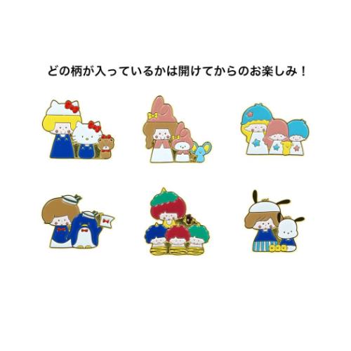 サンスター文具 ピンバッジ 全6種の内どれか1個 mizutamaxサンリオ