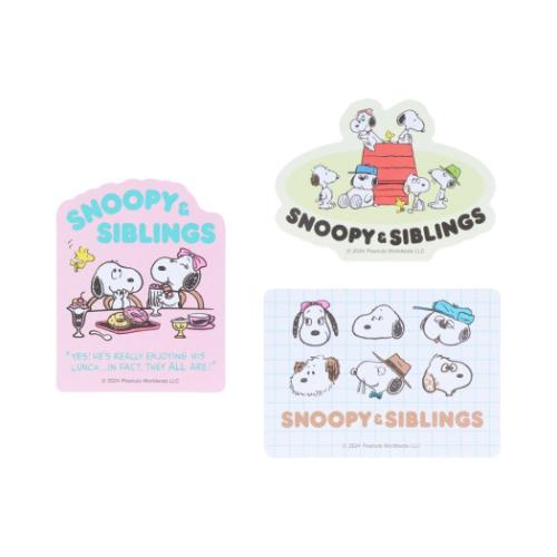 PEANUTS スヌーピー キャラクター フレークシール ミックスステッカー