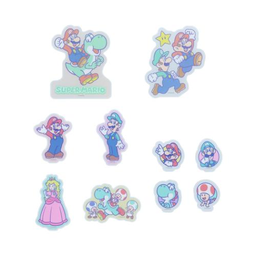 スーパーマリオブラザーズ フレークシール ステッカーセット 味方 サン