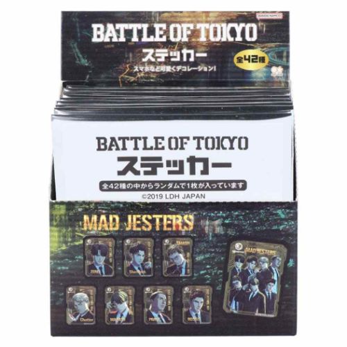 ステッカー BATTLE OF TOKYO ダイカットクリアステッカー 全42種 42個入セット デコレーション コレクション雑貨 まとめ買い