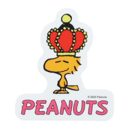 スヌーピー キャラクター ステッカー クリアステッカー PEANUTS AMERICAN TASTE 10 王冠 ピーナッツ