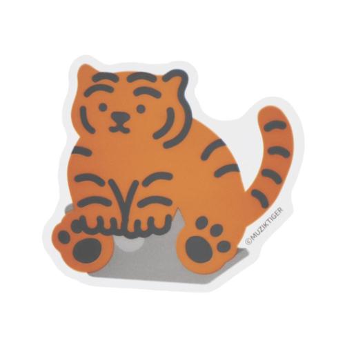 貼ってはがせるステッカー ダイカットシール MUZIK TIGER ムジーク