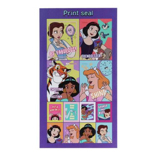 ディズニープリンセス ディズニー キャラクター シールシート プリント