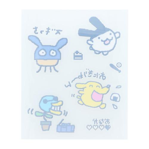 たまごっち キャラクター ビックシール ビッグクリアステッカー B