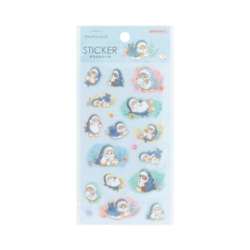 モフサンド シールシート キラふわシール サメにゃん mofusand サン