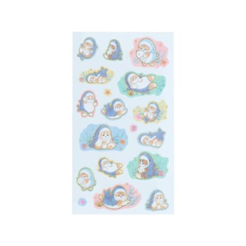 モフサンド シールシート キラふわシール サメにゃん mofusand サン