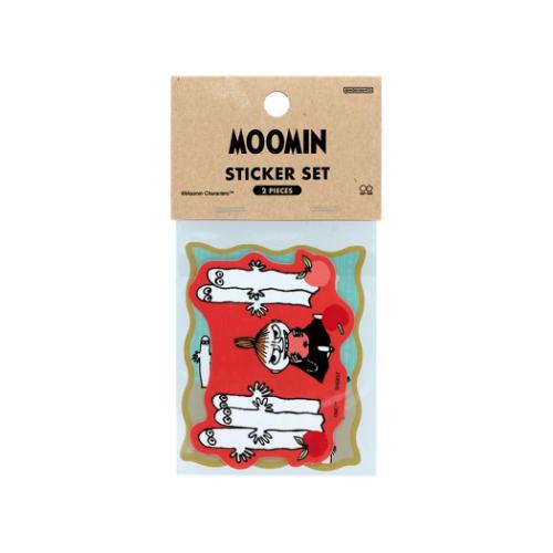 ムーミン 北欧 キャラクター ダイカットステッカー ステッカー2枚セット ニョロニョロ リトルミイ サンスター文具