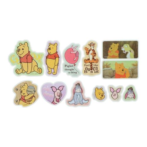 フレークシール ミックスステッカー くまのプーさん ファニーフェイス
