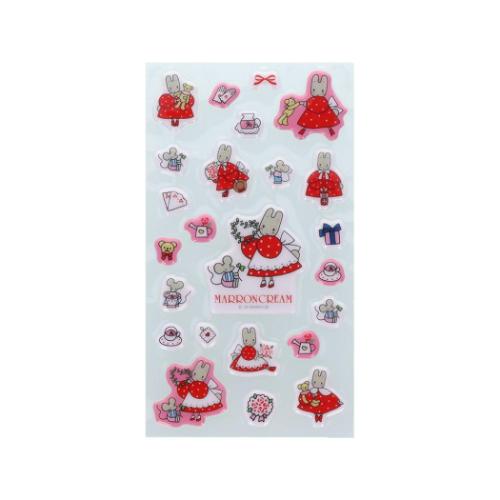 マロンクリーム サンリオ キャラクター シールシート ぷっくりシール