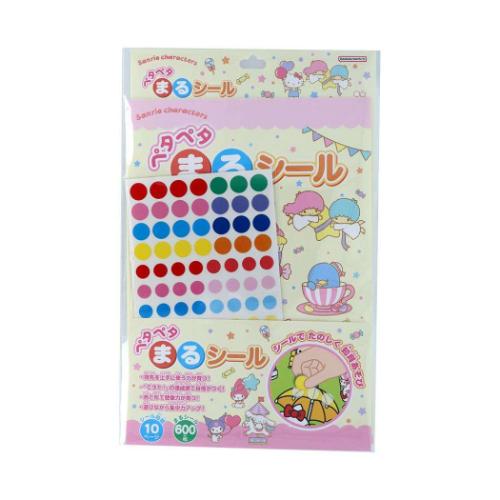 シールシート サンリオキャラクターズ ペタペタまるシール Sanrio 子ども シール遊び 爆買