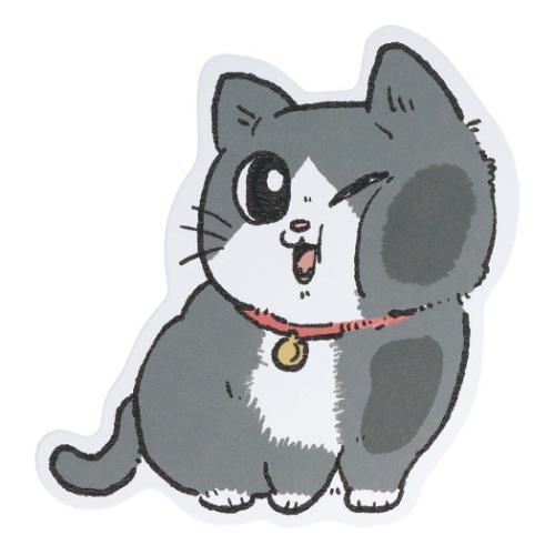 ダイカットポストカード ポストカード ねこに転生したおじさん プンちゃんB サンスター文具 メッセージカード 手紙