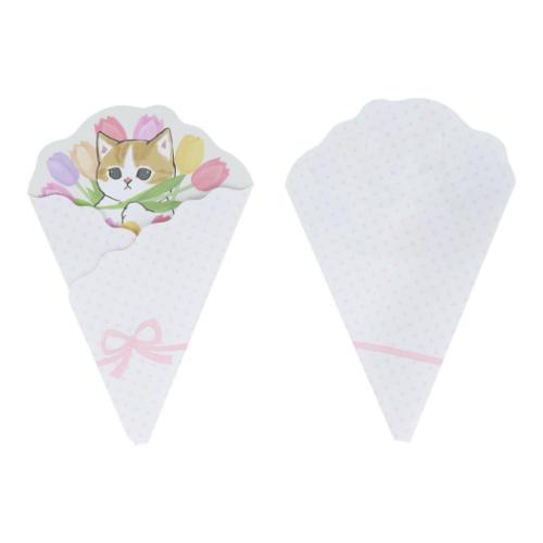 モフサンド フラワーブーケレターセット レターセット ライトブルー mofusand キャラクター グッズ