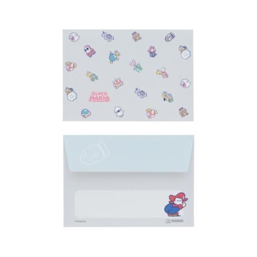 スーパーマリオ 手渡し手紙セット ミニレターセット 敵 サンスター文具 ミニ便箋＆ミニ封筒