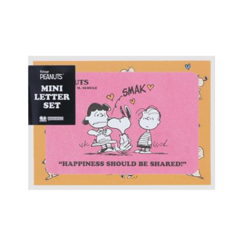 スヌーピー ミニレターセット ピーナッツ 手渡し手紙セット キャラクター PNAT11 ピンク サンスター文具
