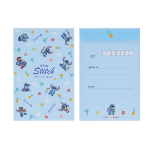 お手紙セット レターセット リロ＆スティッチ ディズニー 2D サンスター文具 便箋＆封筒