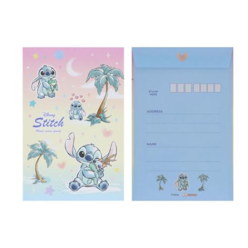 リロ＆スティッチ ディズニー キャラクター お手紙セット レターセット 水彩 サンスター文具