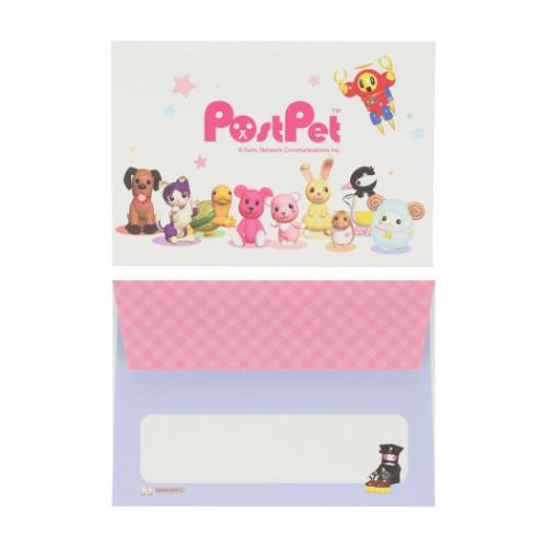 PostPet ダイカットミニレターセット 手渡し手紙セット キャラクター 集合