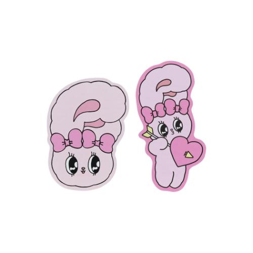 手渡し手紙セット ダイカットミニレターセット エスターバニー ピンク サンスター文具 ESTHER BUNNY ミニ便箋＆ミニ封筒