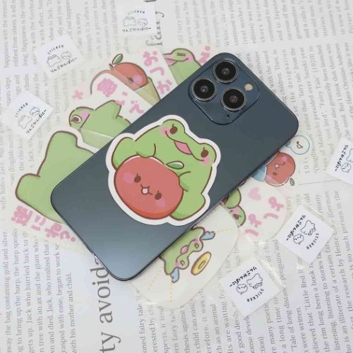 ビッグシール りんごステッカー おつかれさまです りんごかんぱにー ステッドファスト