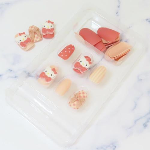 ハローキティ ネイルチップ サンリオ コスメ雑貨 キャラクター チェック サンタン