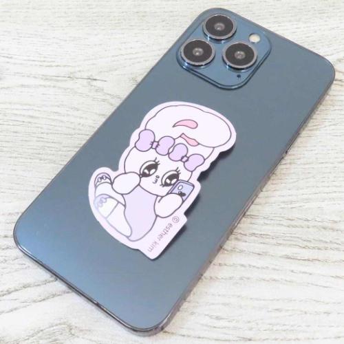 エスターバニー キャラクター ダイカットシール ステッカー ラベンダー