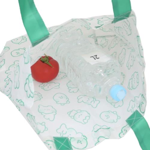 ショッピングバッグ マスコット付きエコバッグ LINE FRIENDS minini レニニ サンタン