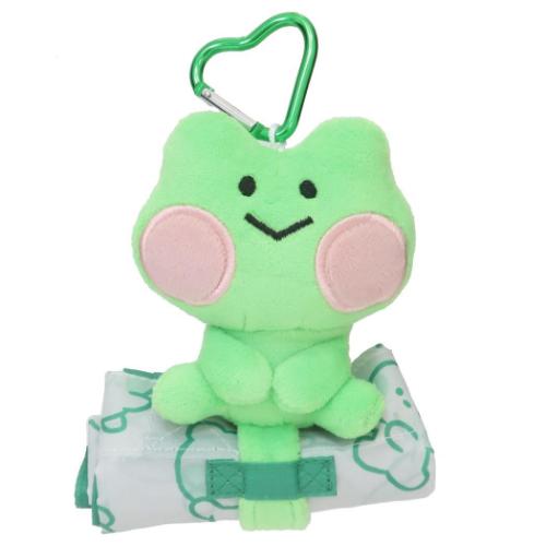 ショッピングバッグ マスコット付きエコバッグ LINE FRIENDS minini レニニ サンタン