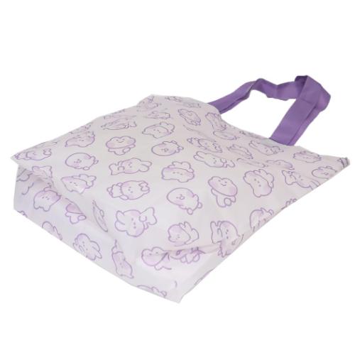 ショッピングバッグ マスコット付きエコバッグ LINE FRIENDS minini チョニニ サンタン