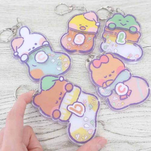 キーホルダー・アクリルキーホルダー LINE FRIENDS minini Catnini LINE FRIENDS minini アクリルキーリング発売(ソロモン商事