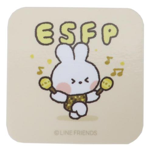 �y50%OFF�z LINE FRIENDS minini MBTI�X�e�b�J�[ �_�C�J�b�g�V�[�� �R�j�jC ESFP ����