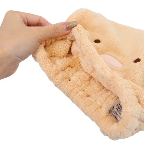 すみっコぐらし タオルキャップ ヘアドライタオル帽子 とんかつ サンエックス キャラクター グッズ