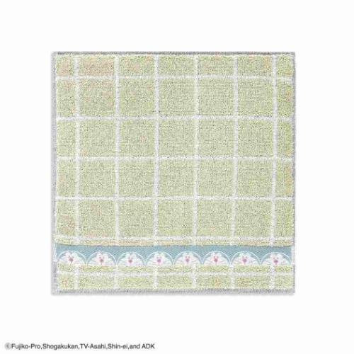ドラえもん フルフィーコットン タオルハンカチ 藤子F不二雄 ミニタオル アニメキャラクター チェック MiRAi ベージュ